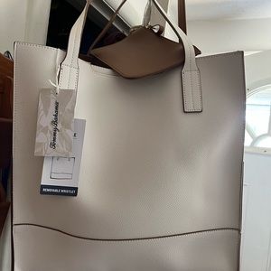 Tommy bahama white leather purse